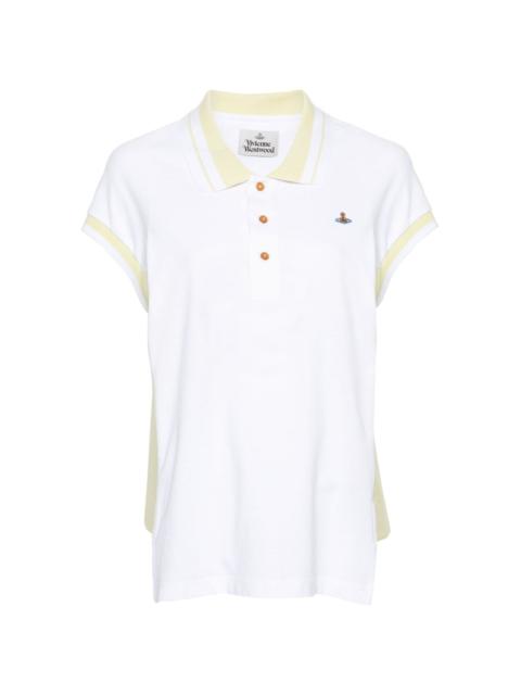 Orb-embroidered polo shirt