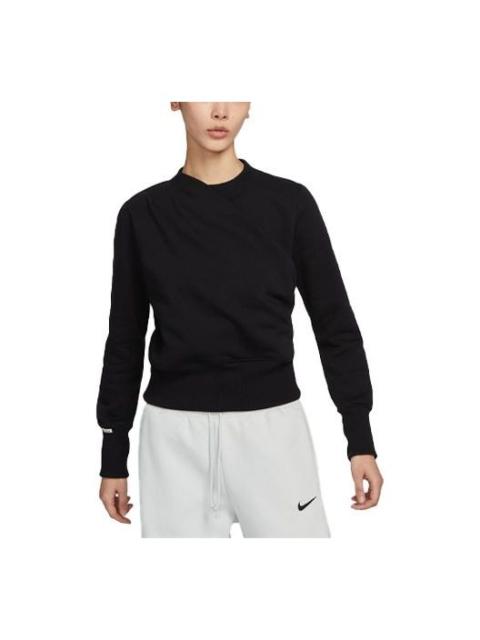 Nike (WMNS) Nike Round Neck Casual Sports Sweatshirt 'Black' DV8209-010