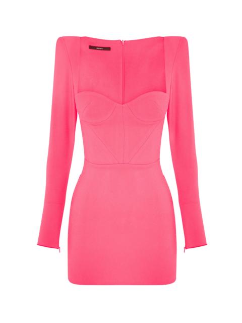 ALEX PERRY Grant Sweetheart-Neck Crepe Mini Dress pink