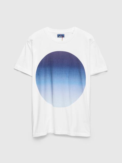Blue Blue Japan Gradation Big Circle Tee in Blue