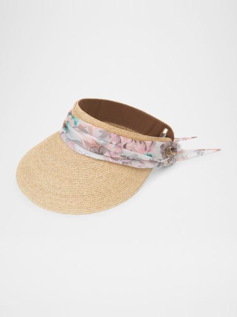 Chloé Raffia Visor