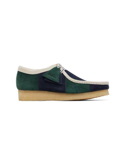 Clarks Originals Navy & Green Wallabee Derbys
