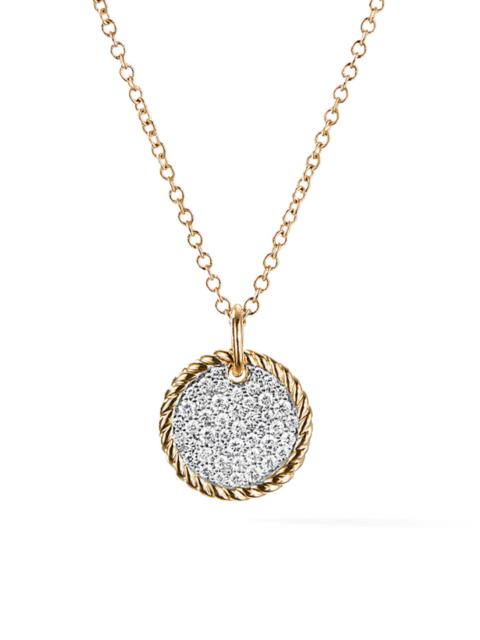 DAVID YURMAN Women's Cable Collectibles Pavé Plate Necklace in 18K Yellow Gold - Gold