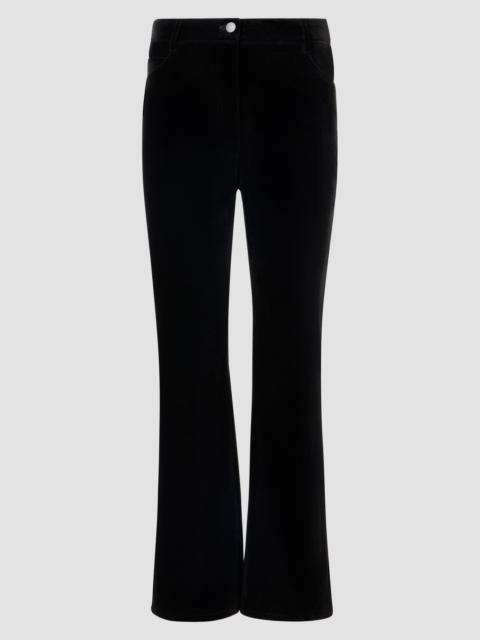 AKRIS Women's Cali Stretch Velvet Bootcut Pants - Black