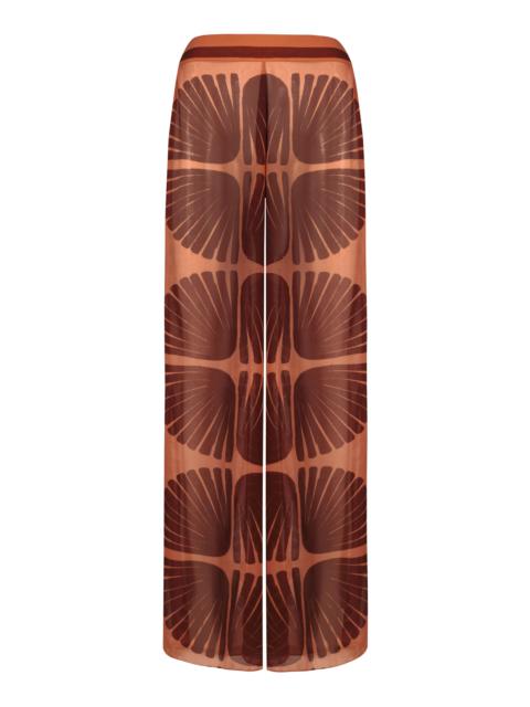 Johanna Ortiz Rapsodia Del Rio Wide-Leg Pants print