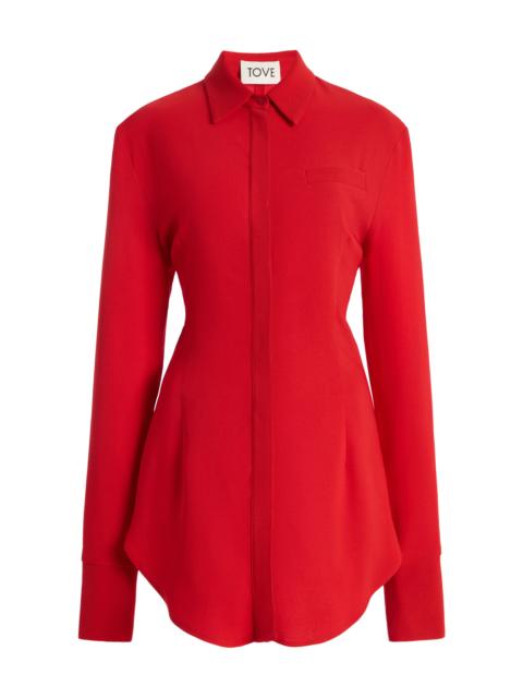TOVE Elvin Crepe Shirt red