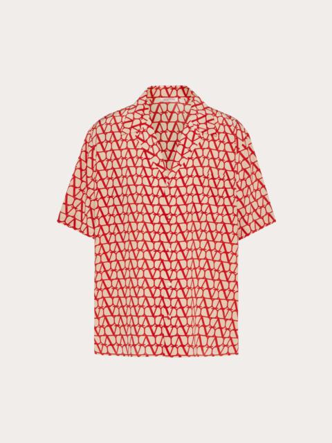 Valentino ALL-OVER TOILE ICONOGRAPHE PRINT SHORT SLEEVE SHIRT