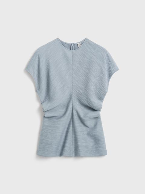 TOTEME slouch-waist 주름 탑