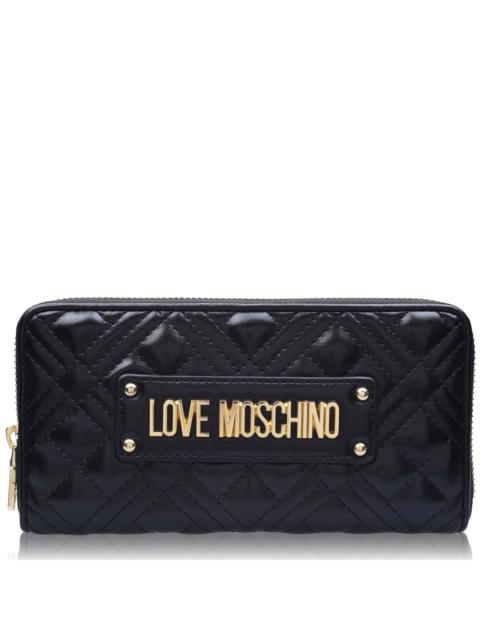 Moschino QUILTED LOGO ZIPPED PURSE