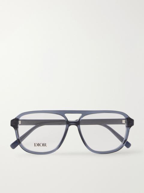 Dior DiorBotanicaO A1I Aviator-Style Acetate Glasses Blue