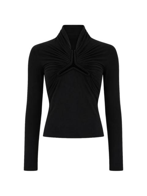 Rick Owens cut-out ruched top