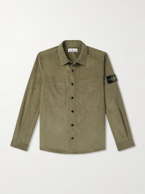 Stone Island Logo-Appliquéd Cotton Corduroy Shirt