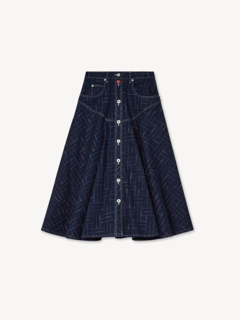 KENZO Long skirt in japanese denim