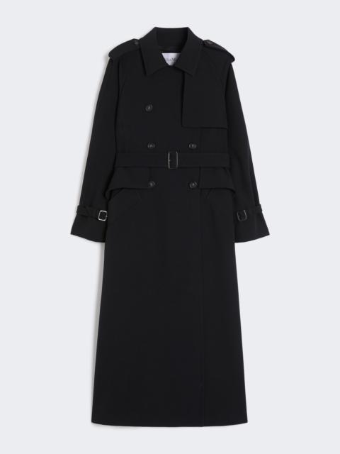 トレンチコート MAX MARA BLACK LONG TRENCH IN SABLE Max Mara Black long trench in sable | TheDoubleF