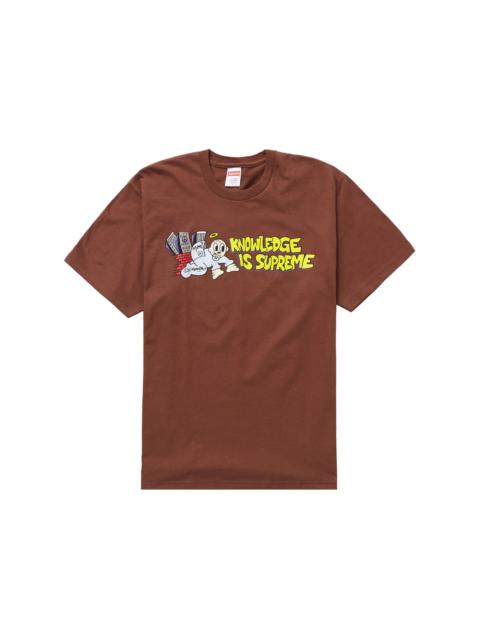 Supreme Knowledge Tee Brown