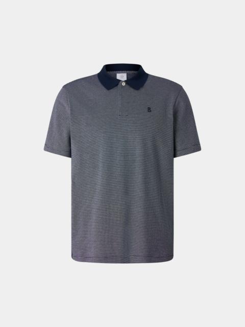 BOGNER Wynn polo shirt in Navy blue/white