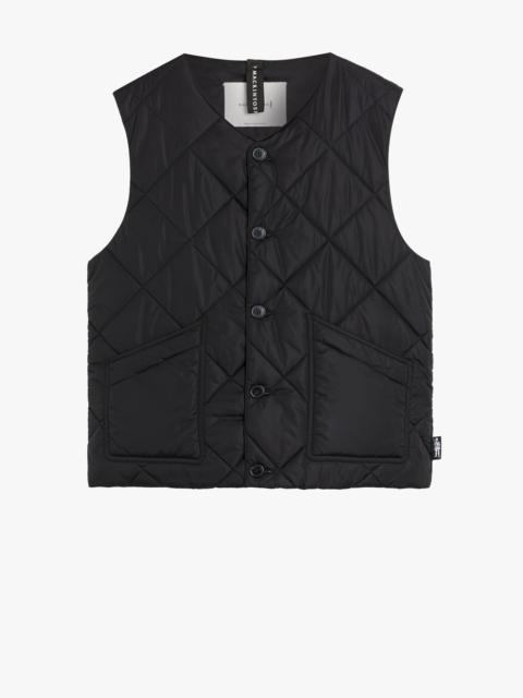 NEW HIG BLACK NYLON QUILTED LINER VEST