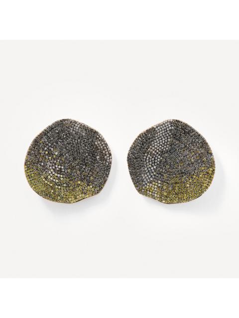 TOUS Large gold Earrings with yellow diamonds TOUS ATELIER Nenufar