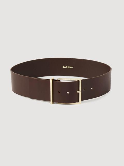 WIDE LEATHER BELT