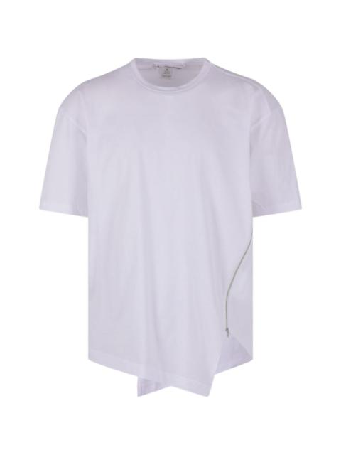 Comme Des Garçons zip asymmetric T-shirt