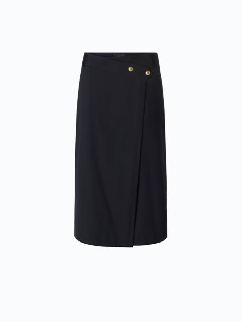 PINKO WOOL-BLEND CALF-LENGTH SKIRT