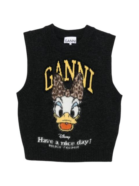 GANNI x Disney Daisy knitted vest