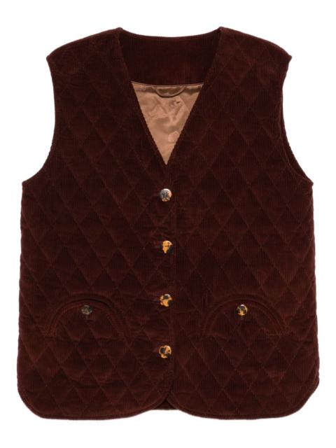 BLAZÉ MILANO quilted corduroy gilet