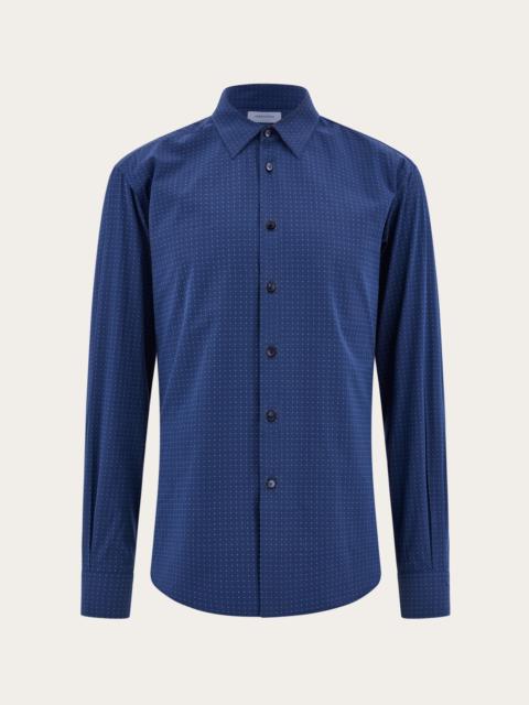 FERRAGAMO Shirt with micro print detail