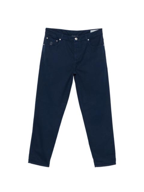 Brunello Cucinelli logo jeans