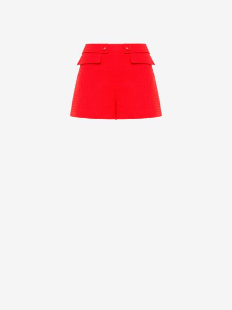 Moschino TEDDY BUTTONS COTTON SHORTS