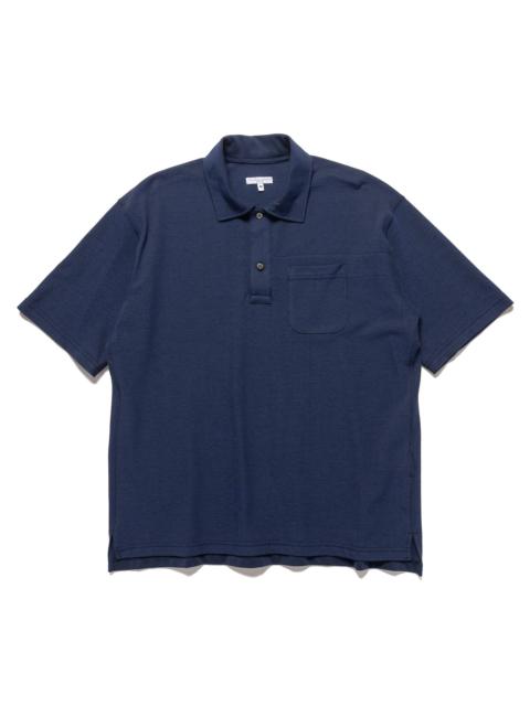 Engineered Garments Polo Shirt Cotton Pique Navy