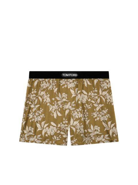 TOM FORD FLORAL PRINT SILK BOXERS