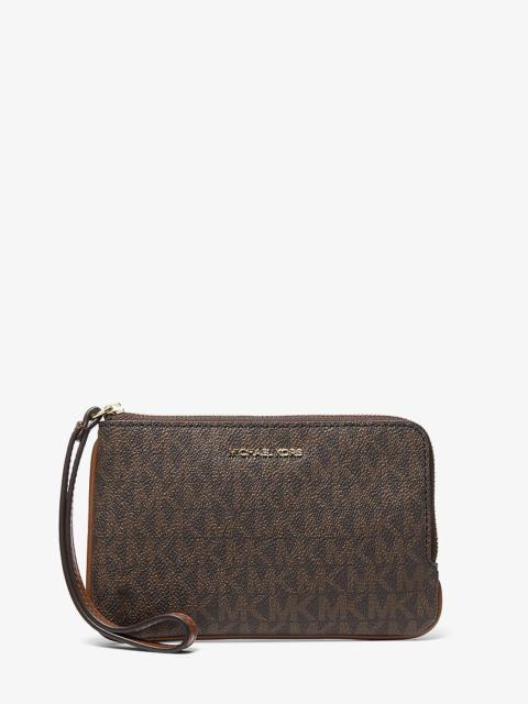 MICHAEL KORS Jet Set Travel Small Signature Logo Wristlet