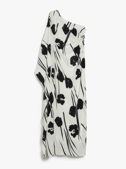 JONNY Printed silk one-shoulder dress