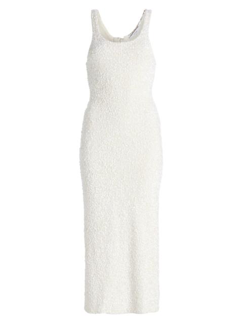 ADAM LIPPES Women's Nia Sequined Knit Midi-Dress - Ivory