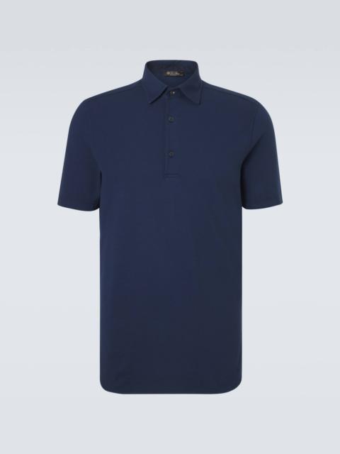 Loro Piana Brenna cotton piqué polo shirt