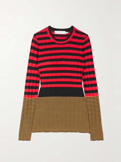Proenza Schouler Striped ribbed-knit sweater