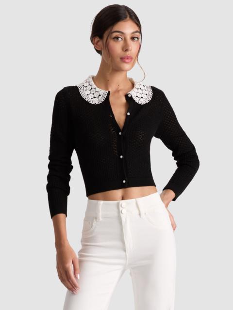 Alice + Olivia CARSON COLLARED CARDIGAN