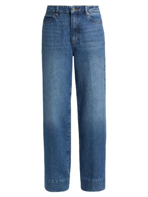 FRAME Women's The Streamline Wide-Leg Jeans - Swan