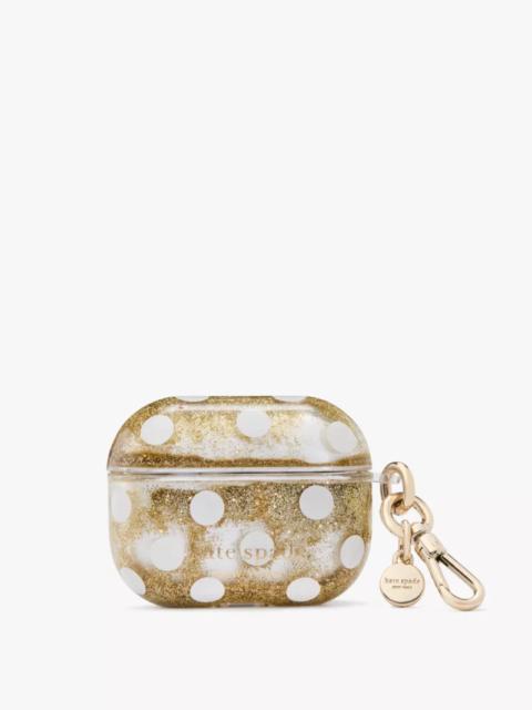 kate spade Polka Dot Liquid Glitter Airpods Pro Gen 2 Case