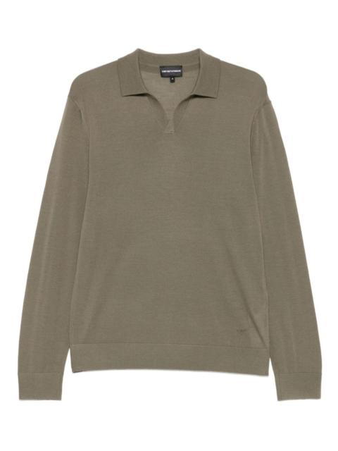 EMPORIO ARMANI polo-collar sweater