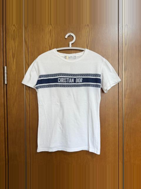 Dior Dior Snowflake Slogan Short Sleeve Top