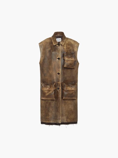 Miu Miu Nappa leather vest