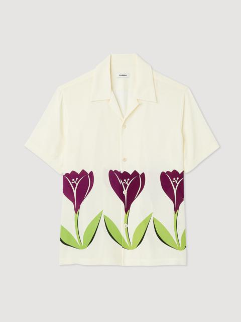 Sandro Floaty shirt with tulip print