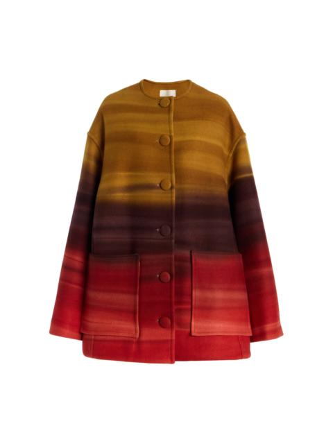 ULLA JOHNSON Ambrose Wool Melton Coat multi