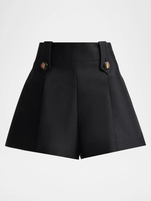Zimmermann Valiant Wool-Silk Tailored Shorts