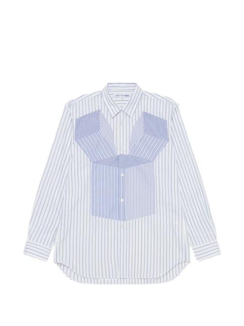 Comme des Garçons SHIRT striped panelled shirt