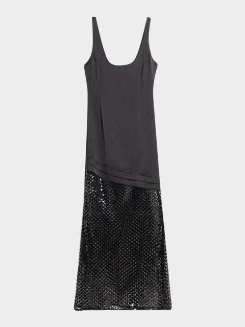 RAMY BROOK Blossom Sleeveless Sequin Net Gown