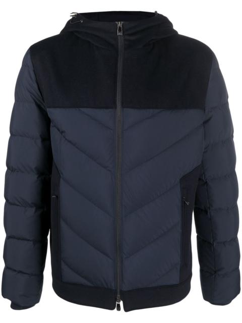 CORNELIANI hooded padded-design jacket