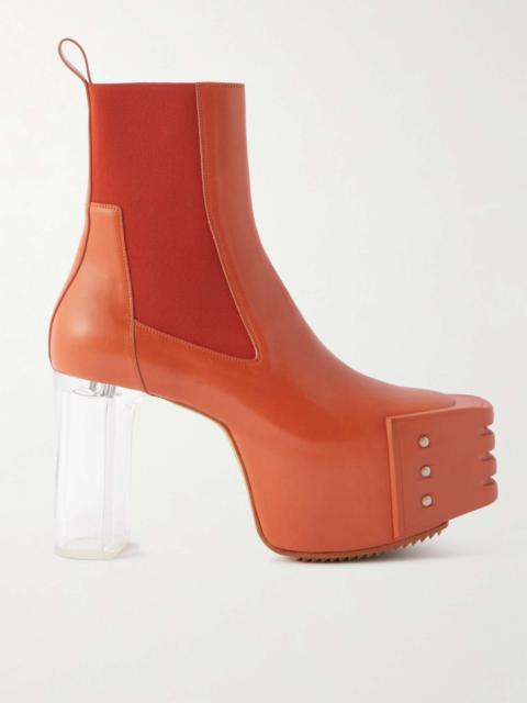 Rick Owens Leather Platform Boots